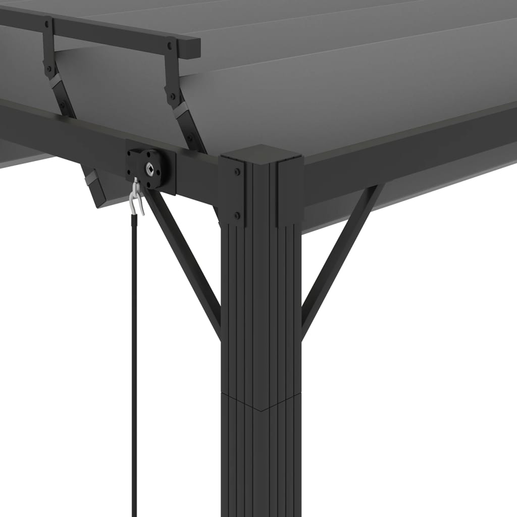Pavėsinė LOFT, antracito, 3x3m
