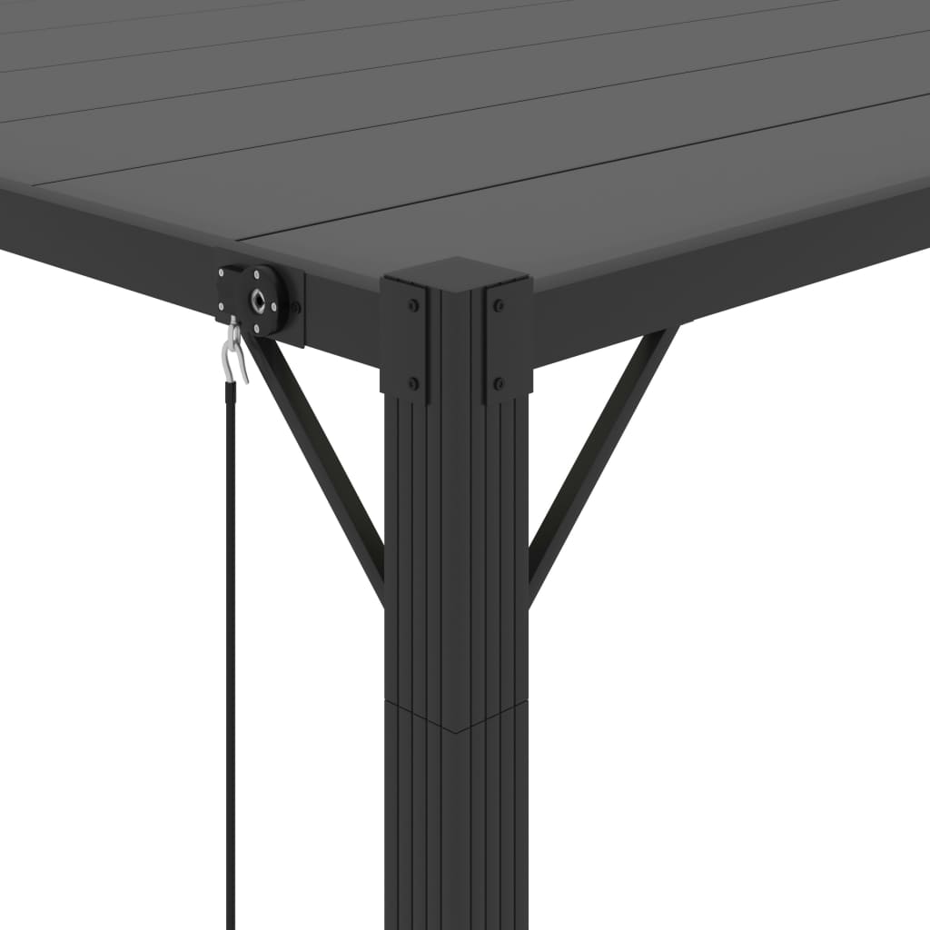 Pavėsinė LOFT, antracito, 3x3m