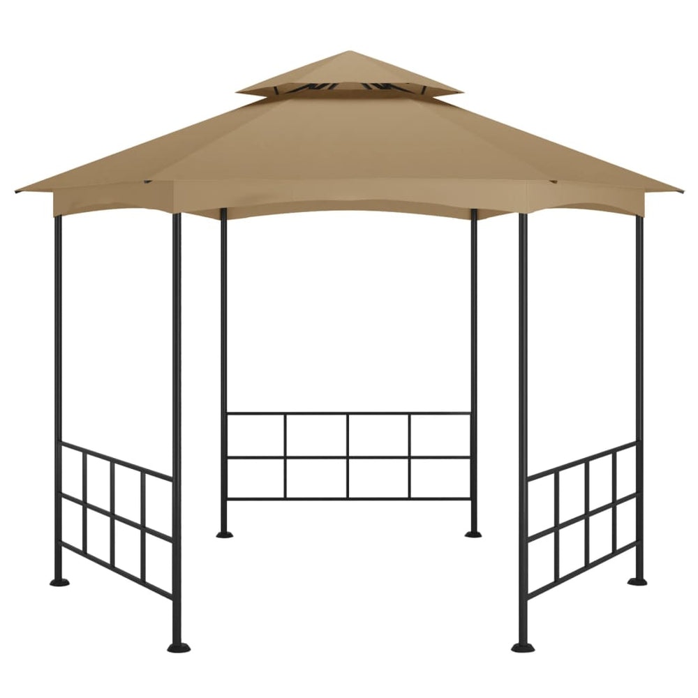 Išskleidžiama pavėsinė su šoninėmis sienomis, taupo spalva, 3,1x2,7m