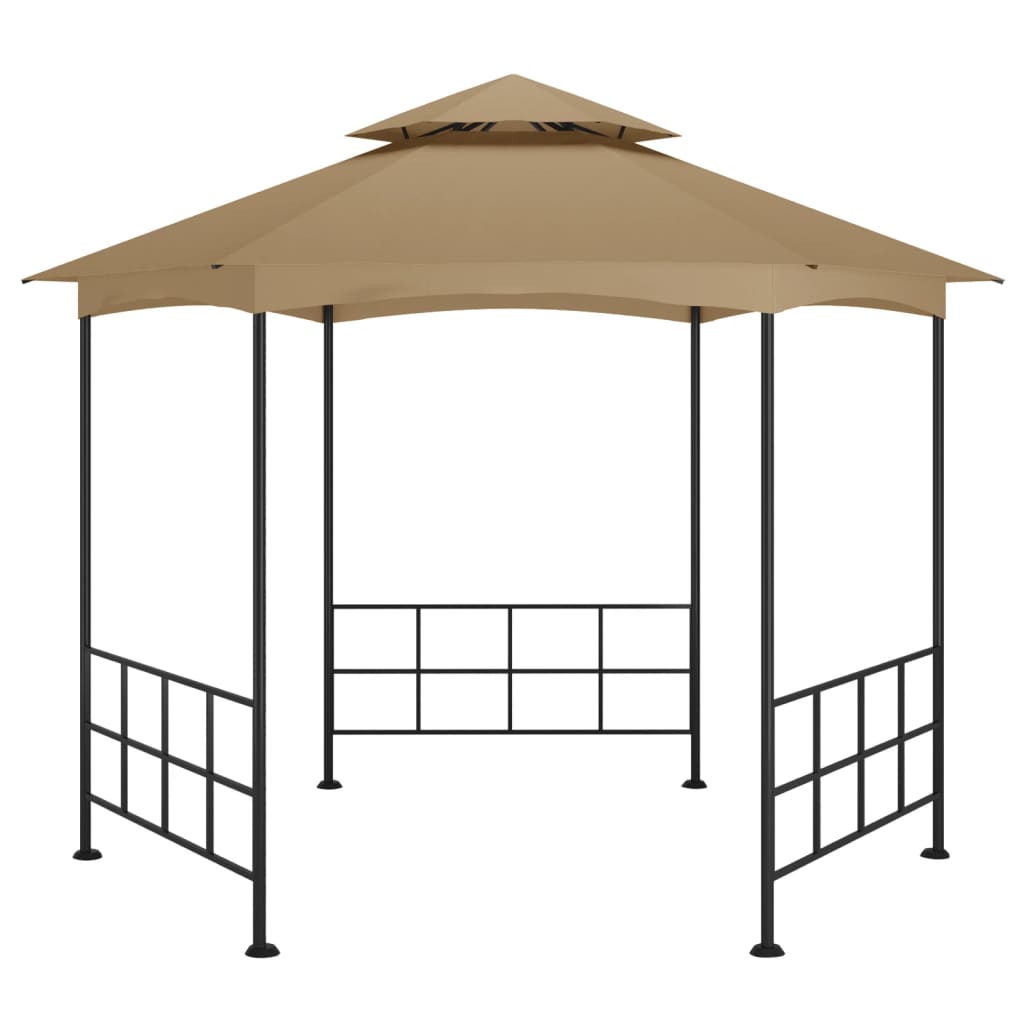 Išskleidžiama pavėsinė su šoninėmis sienomis, taupo spalva, 3,1x2,7m