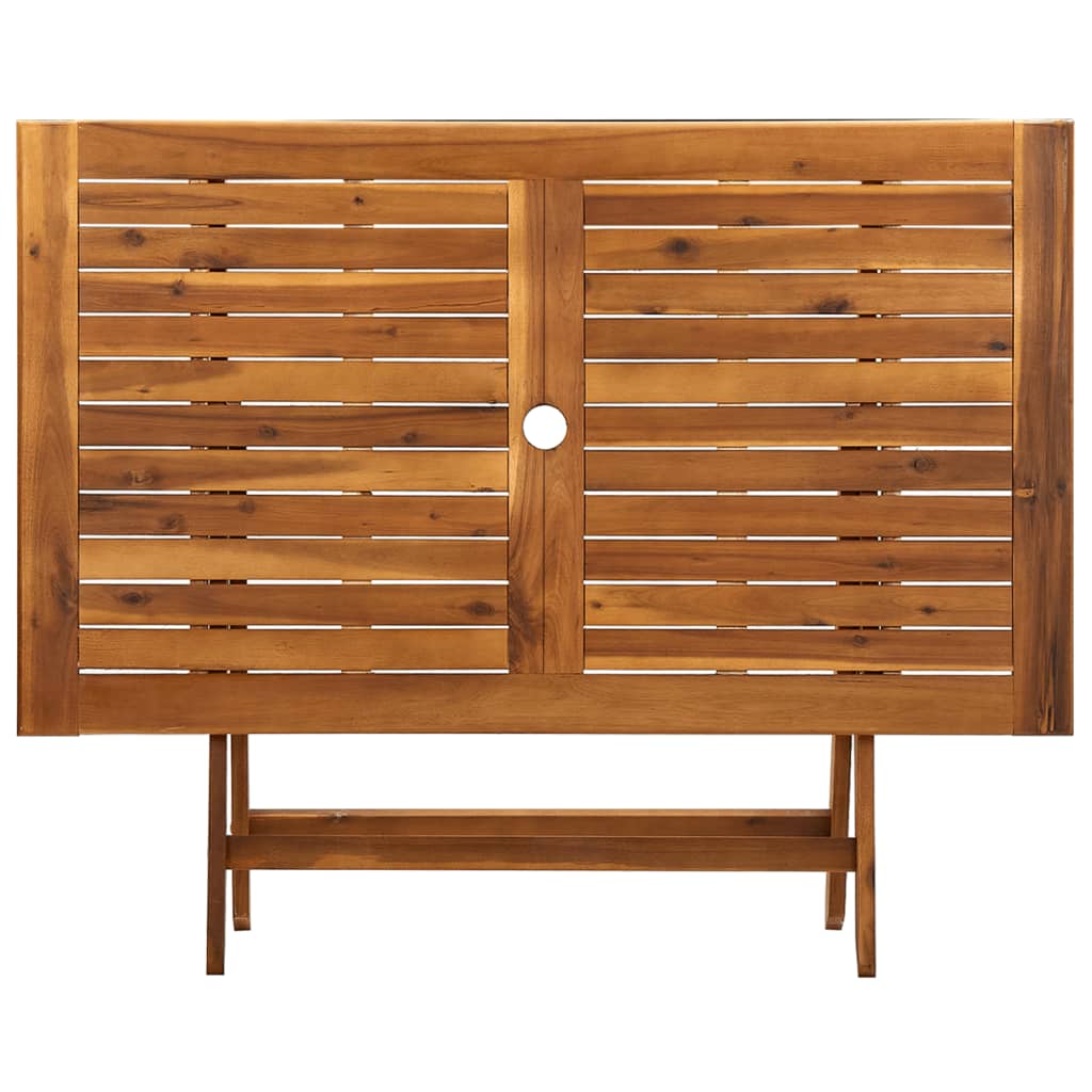 Sulankstomas sodo stalas, 120x70x75cm, akacijos masyvas