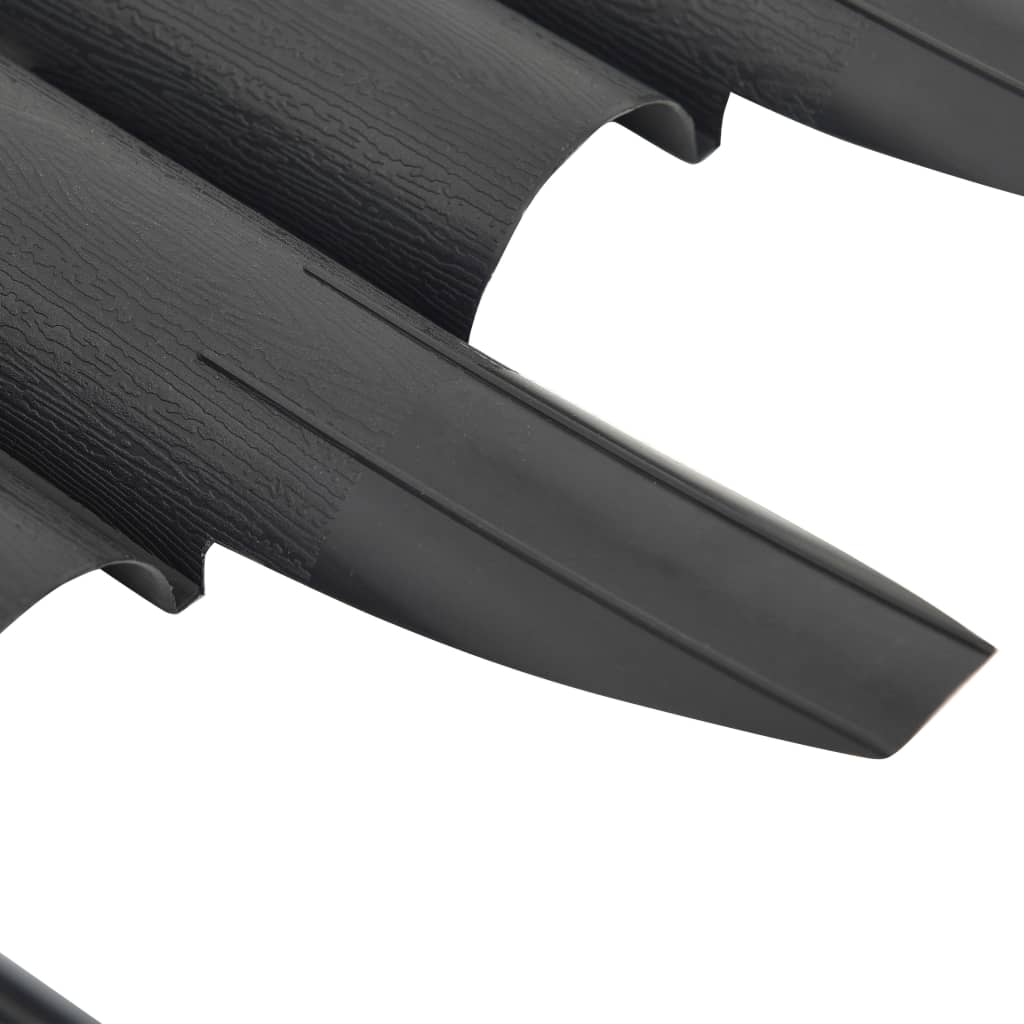 Lawn edging, 36 pcs, anthracite, 10m, PP