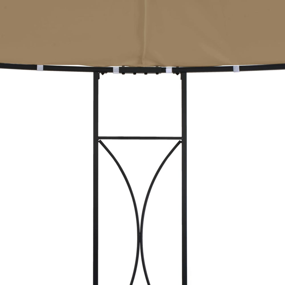 Pavėsinė, taupe spalvos, 300x290cm, apskrita