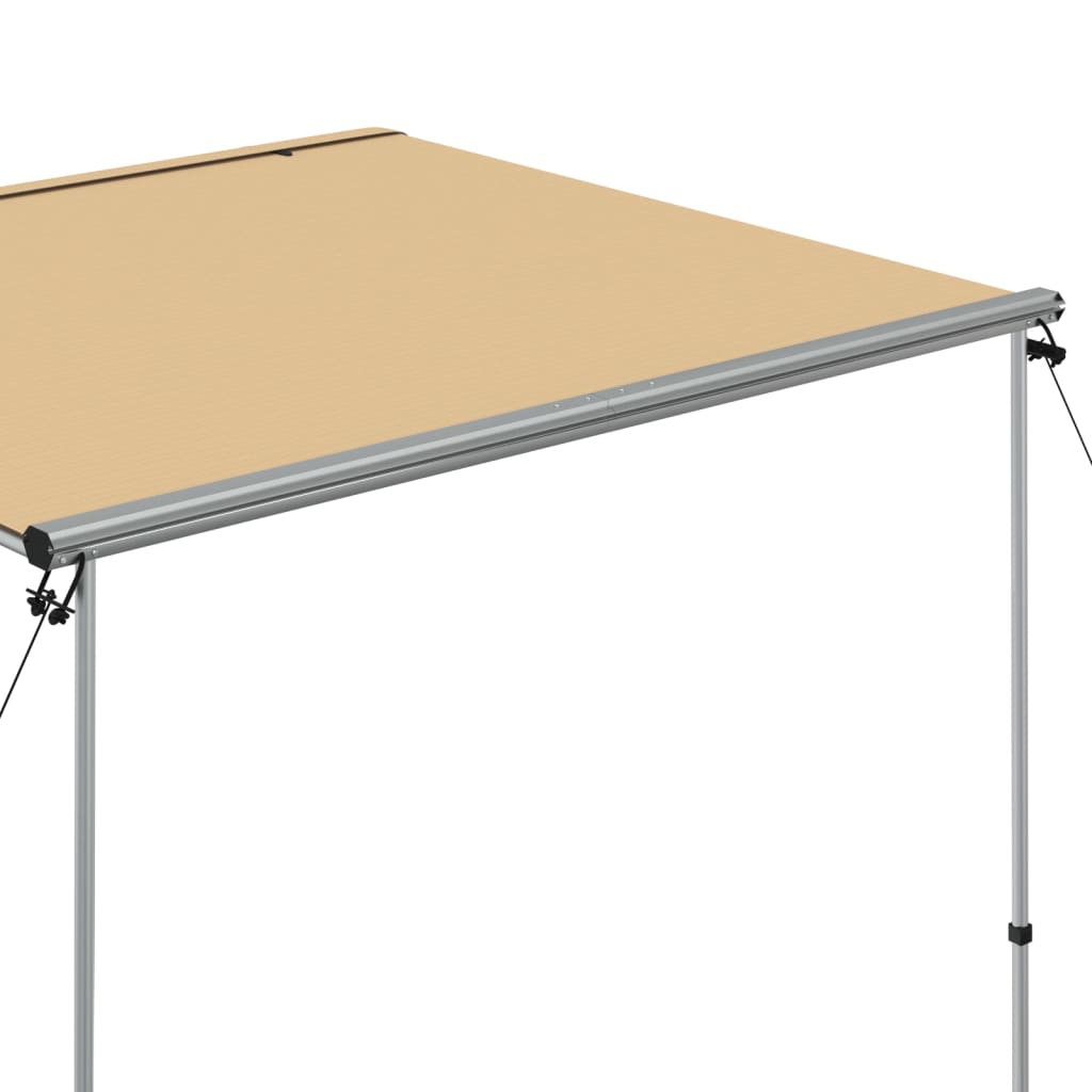 Markizė nameliui ant ratų, smėlio spalvos, 2,4x2x2,15m