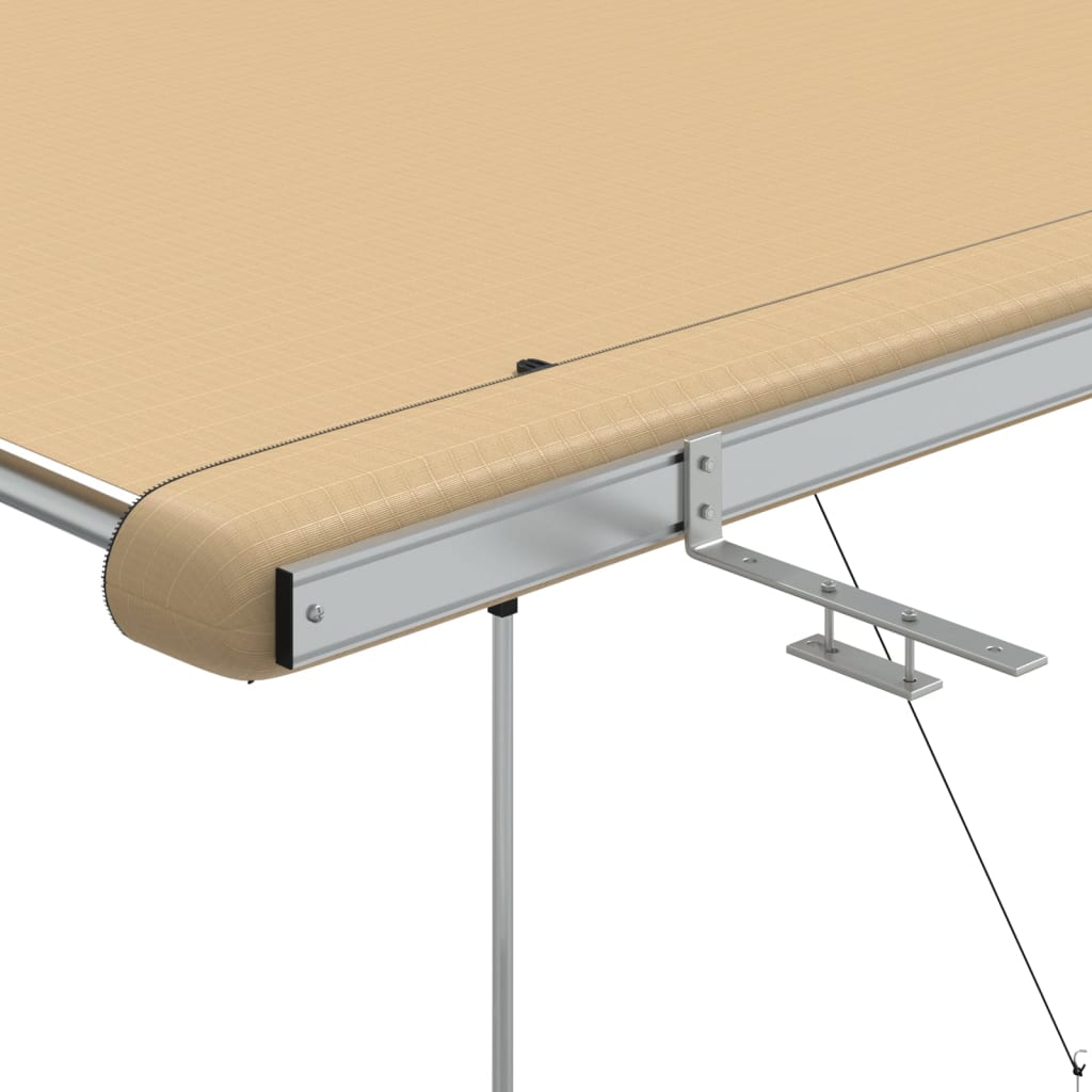 Markizė nameliui ant ratų, smėlio spalvos, 2,4x2x2,15m