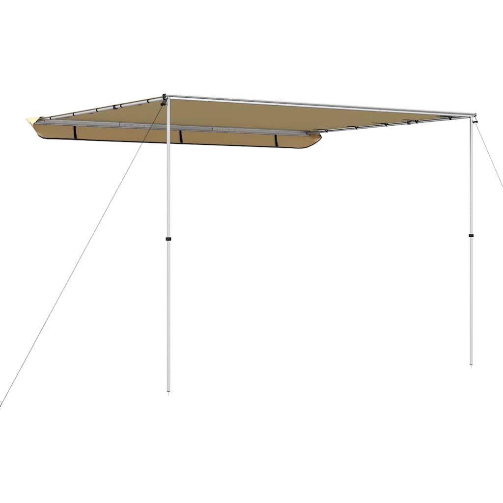 Markizė nameliui ant ratų, smėlio spalvos, 4x2,5x2,15m
