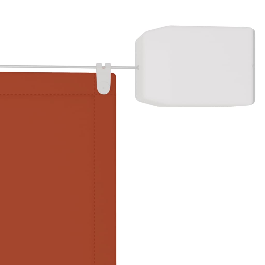 Vertical blind, terracotta, 140x360cm, oxford fabric