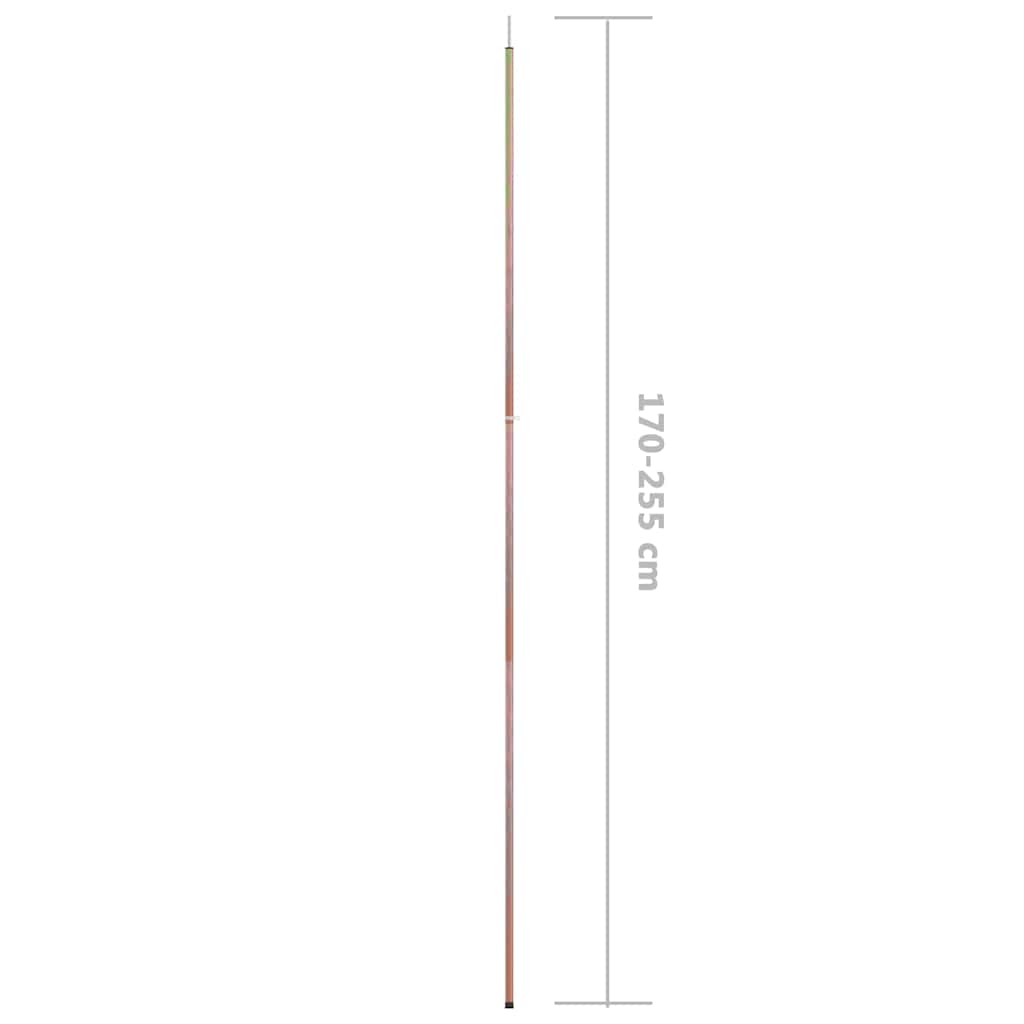 Telescopic tent poles, 2 pcs., 170-255cm, steel
