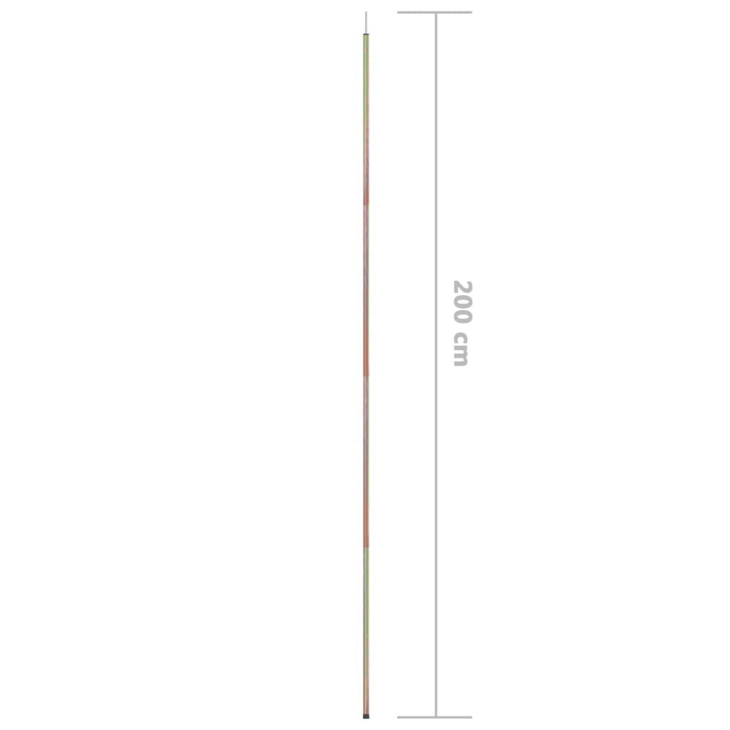 Uždangos nuo saulės stulpai, 2vnt., 200cm, plienas