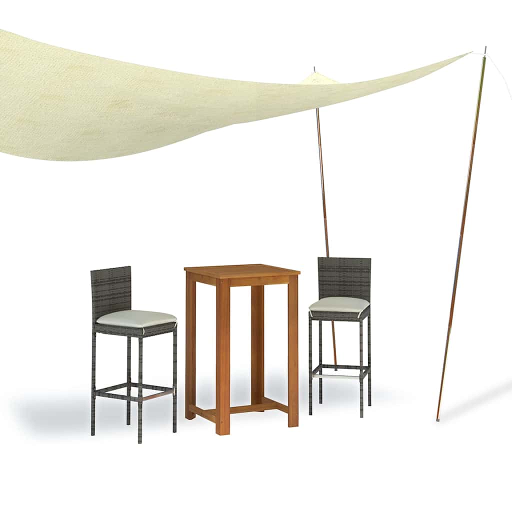 Sunshade poles, 2 pcs., 250cm, steel