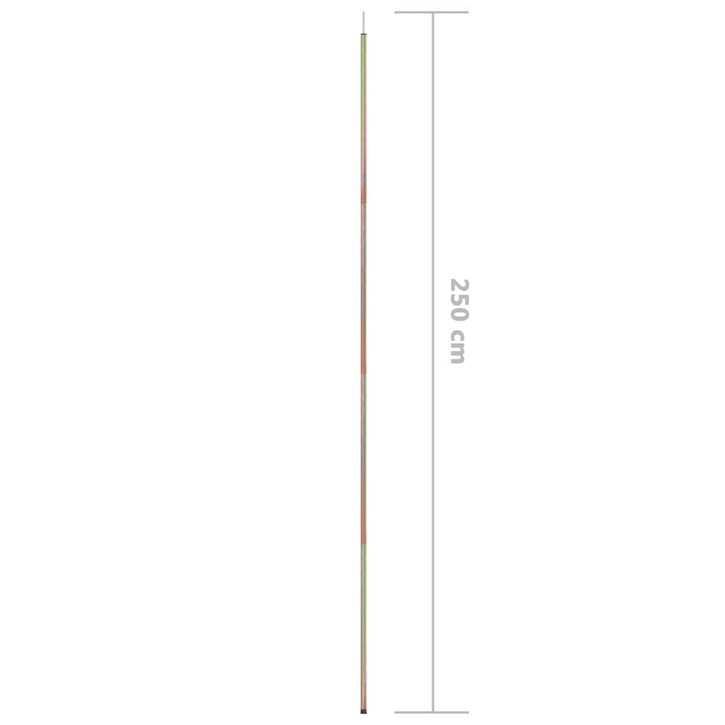 Sunshade poles, 2 pcs., 250cm, steel