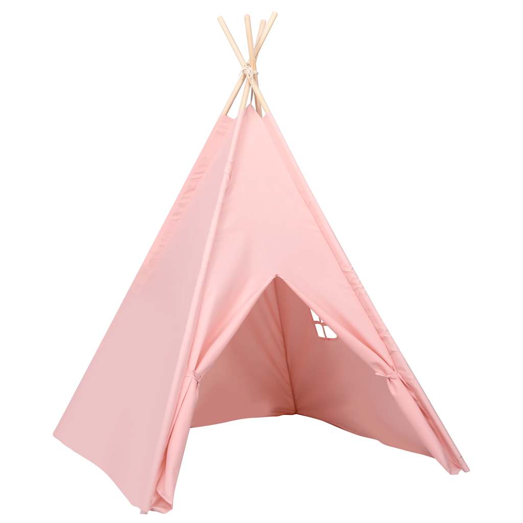 Vaikiška tipi palapinė, rožinė, 120x120x150cm, persiko oda