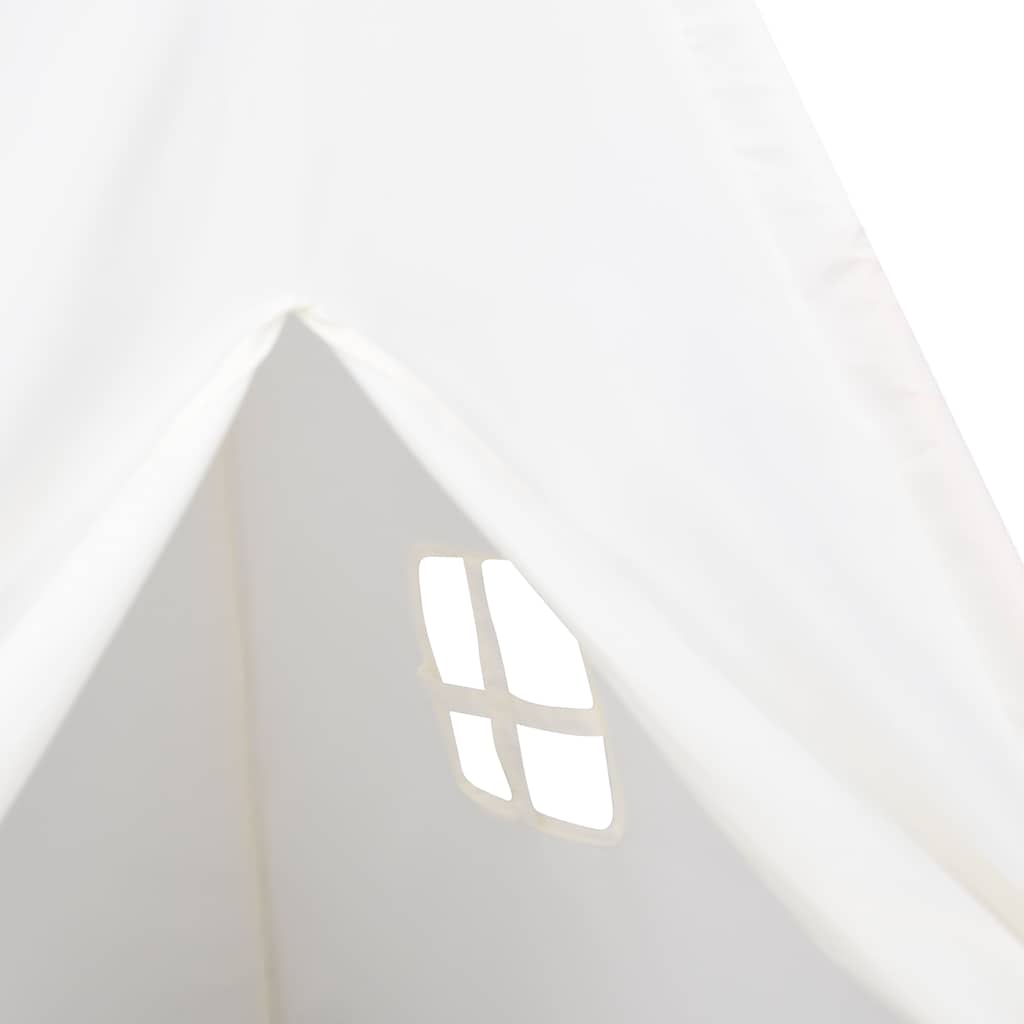 Vaikiška tipi palapinė, balta, 120x120x150cm, persiko oda