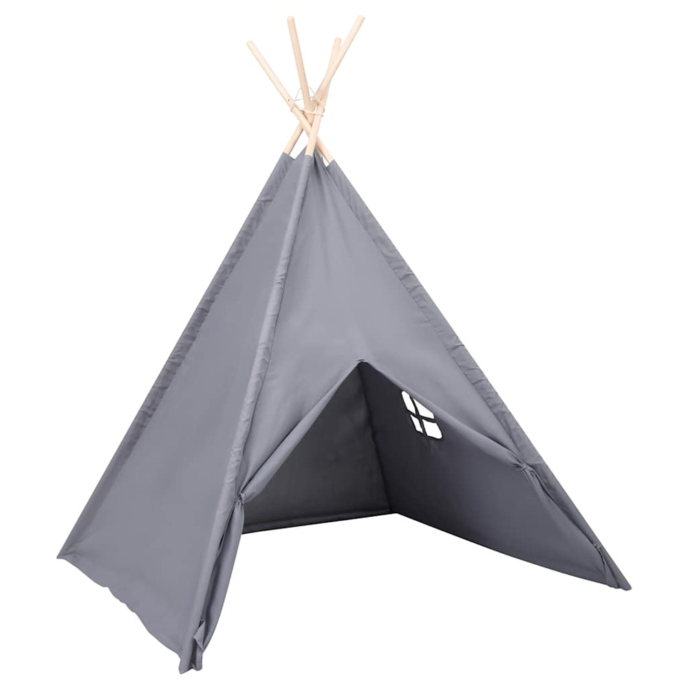 Vaikiška tipi palapinė, pilka, 120x120x150cm, persiko oda