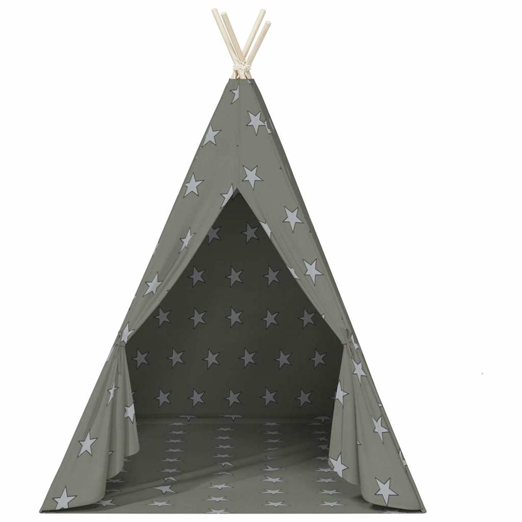 Vaikiška tipi palapinė, pilka, 115x115x160cm, poliesteris
