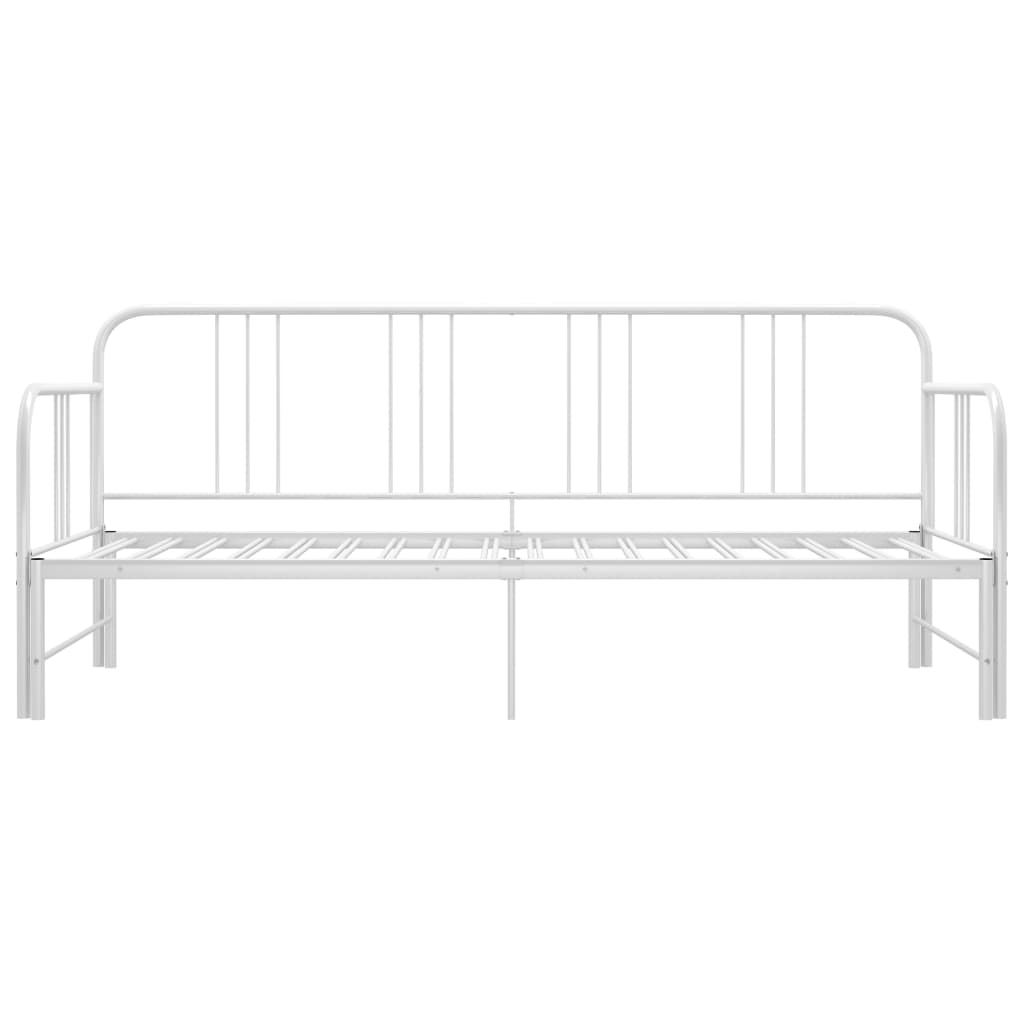 Ištraukiamos sofos-lovos rėmas, baltas, 90x200cm, metalas