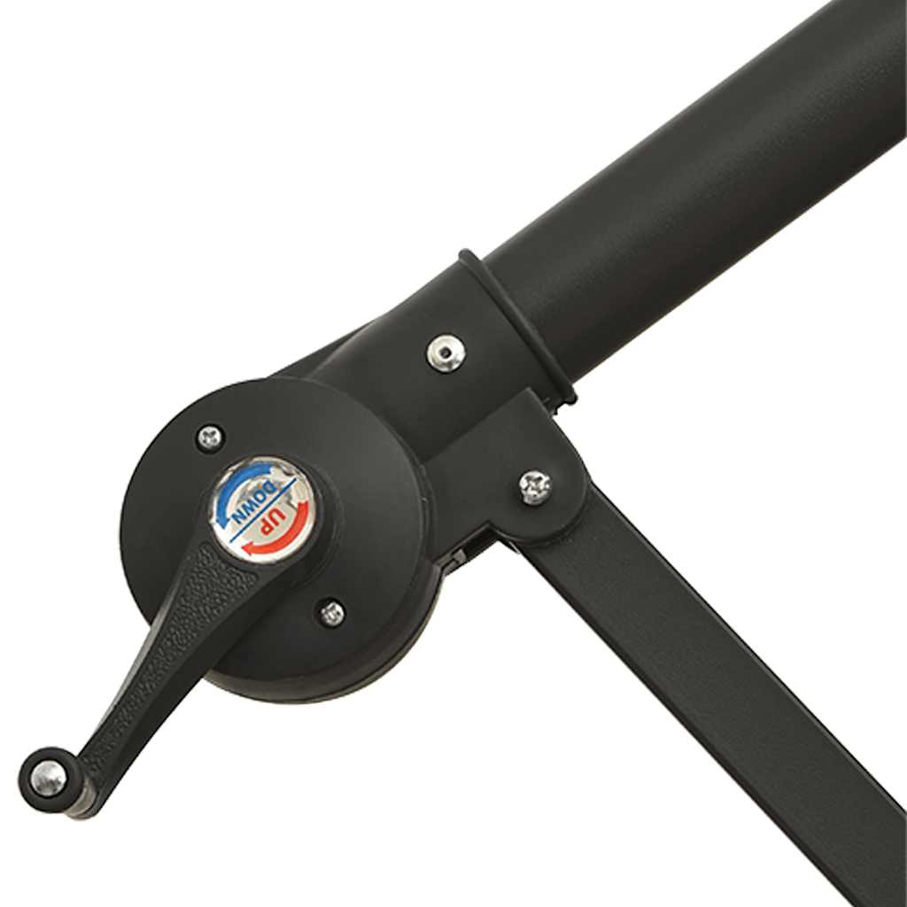 Gembinis LED sodo skėtis CALLAHAN, terakotinė, 300x254cm