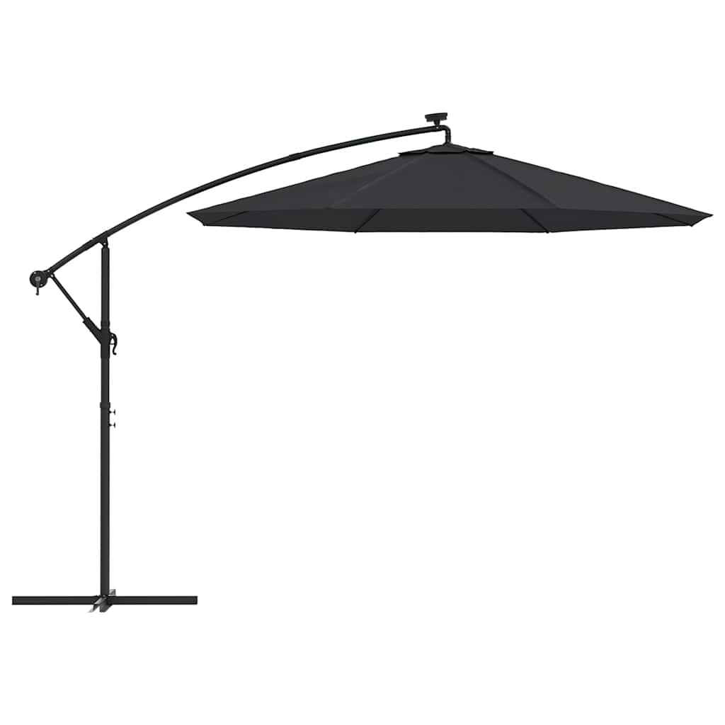 Jumta audums konsolei saulessargam, melns, 300cm