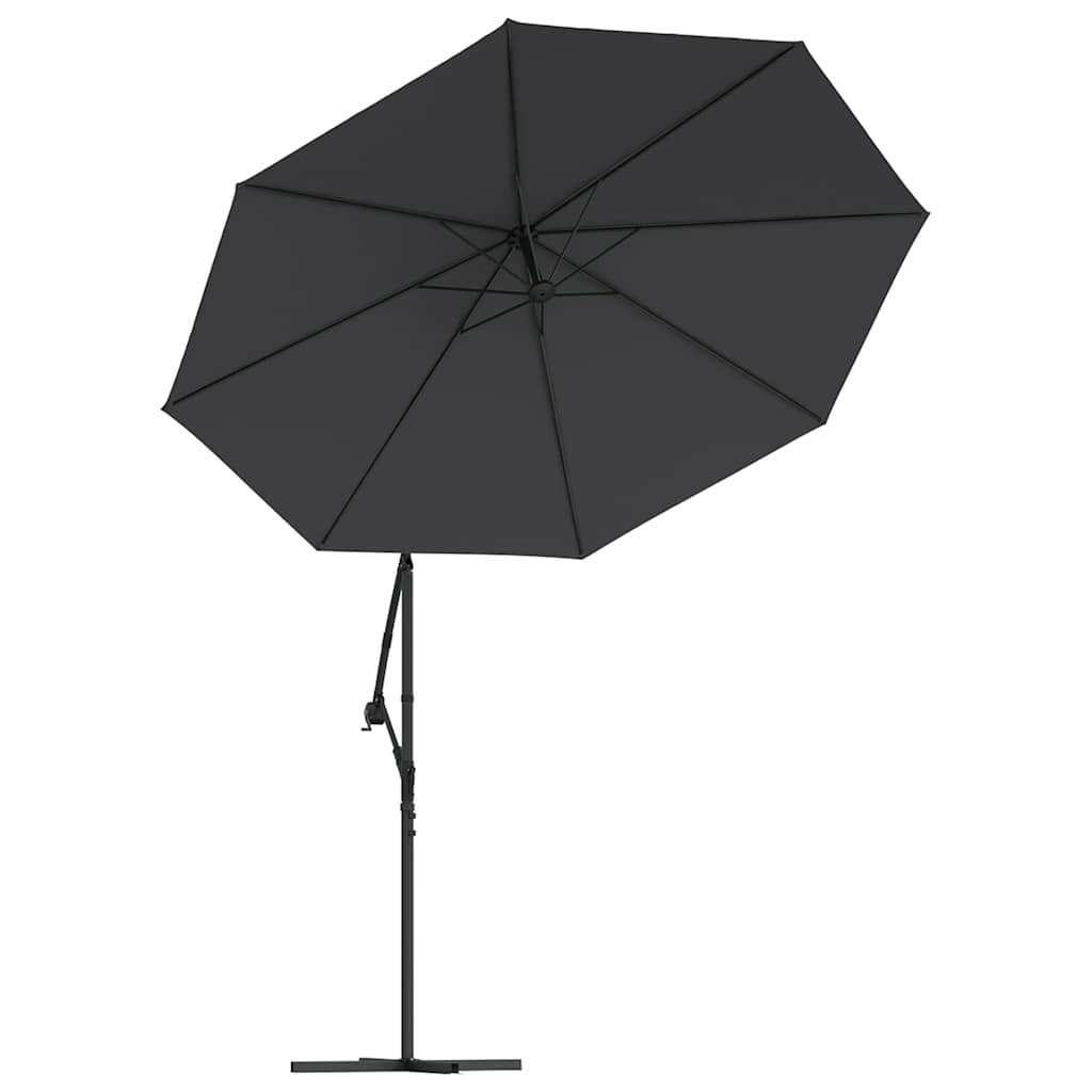 Jumta audums konsolei saulessargam, melns, 300cm