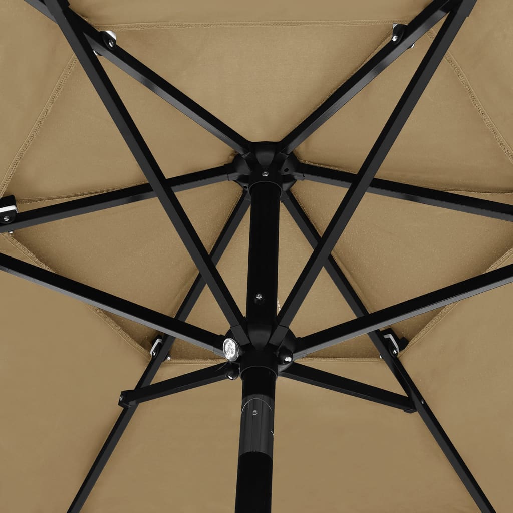 Sodo skėtis CARSON, taupe, 250x229cm