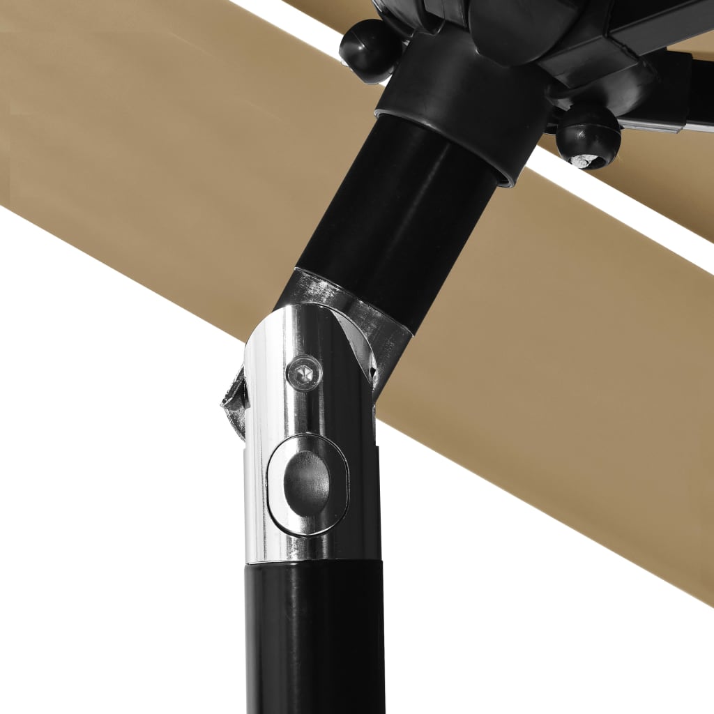 Sodo skėtis CARSON, taupe, 250x229cm