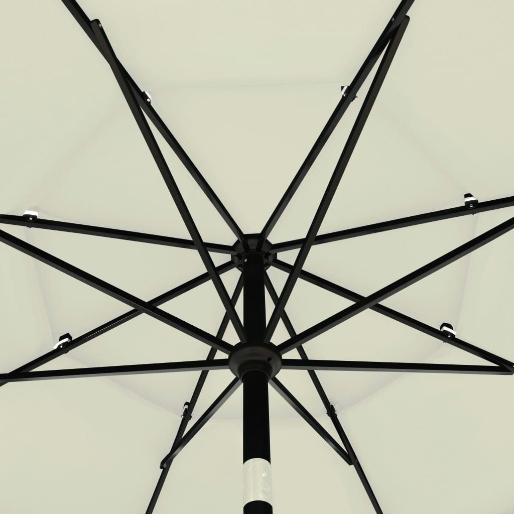 Sodo skėtis CASEY, smėlinė, 350x260cm