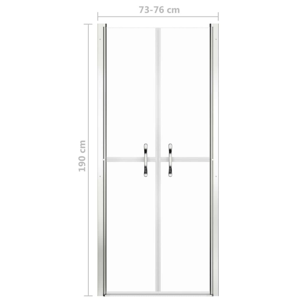 Shower door, clear, 76x190cm, ESG