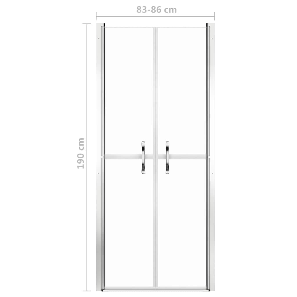 Shower door, clear, 86x190cm, ESG