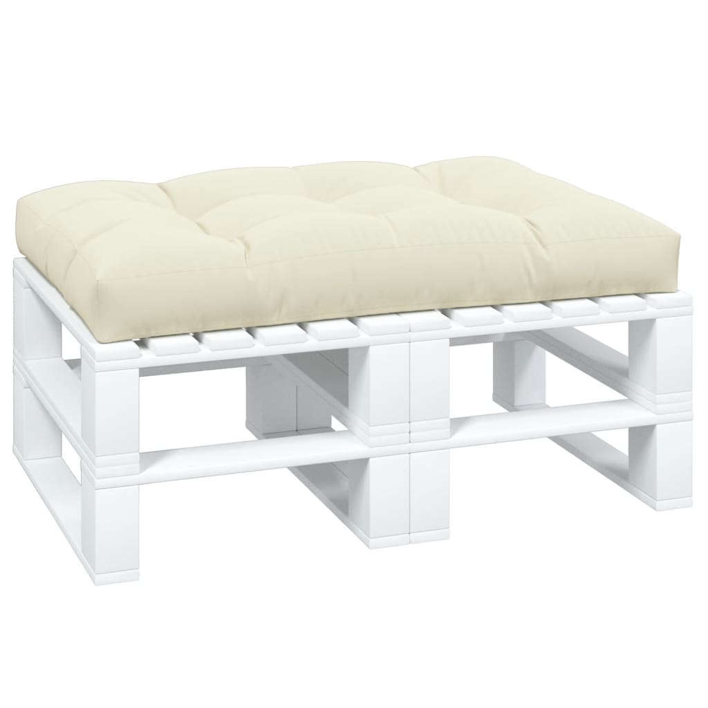 Pallet cushion, cream, 120x80x12cm, fabric