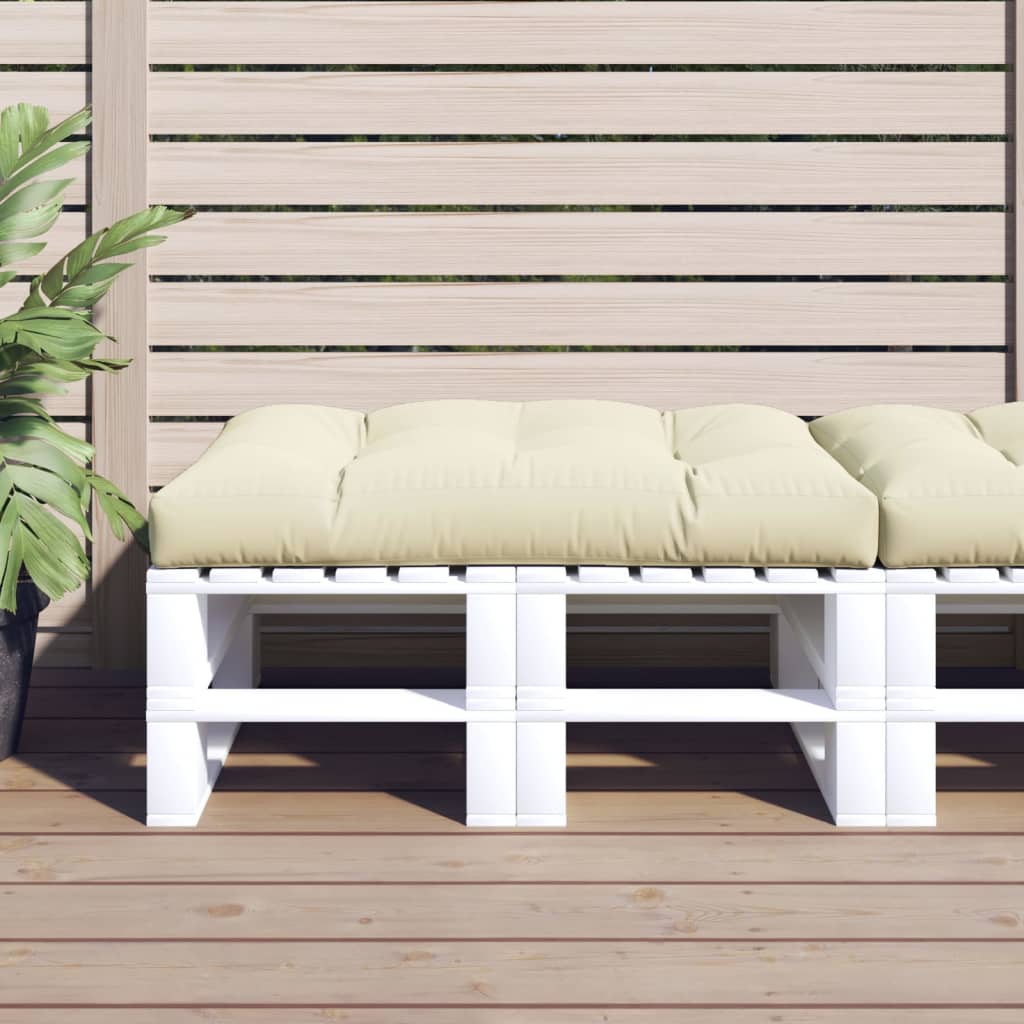 Pallet cushion, cream, 120x80x12cm, fabric