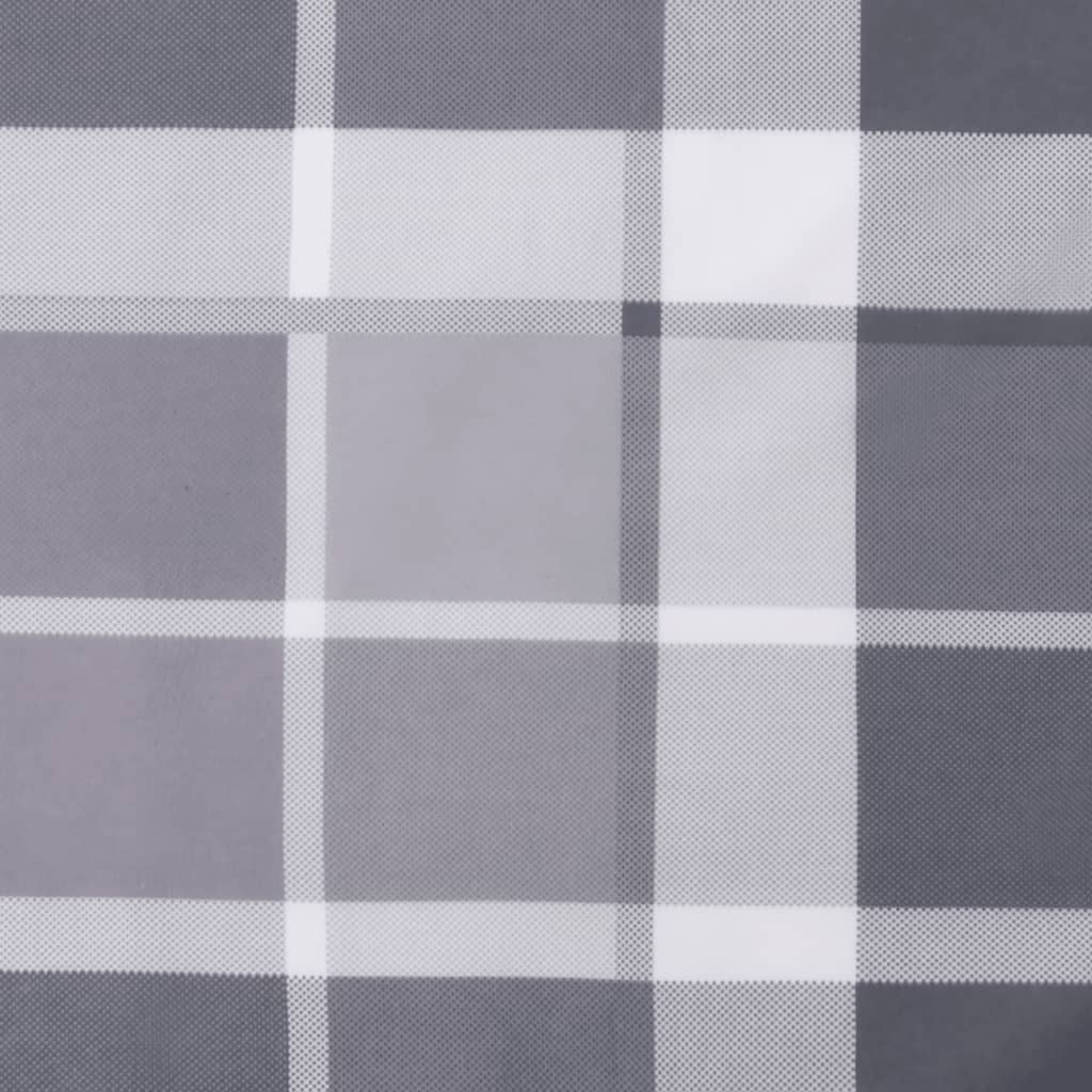 Pallet cushions, 5 pcs, grey, fabric, checkered