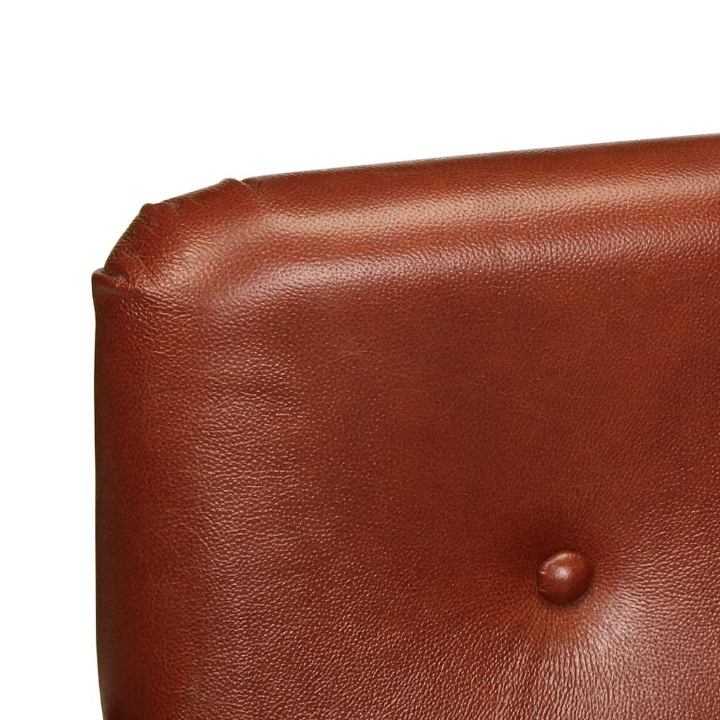 Armchair, brown, genuine leather