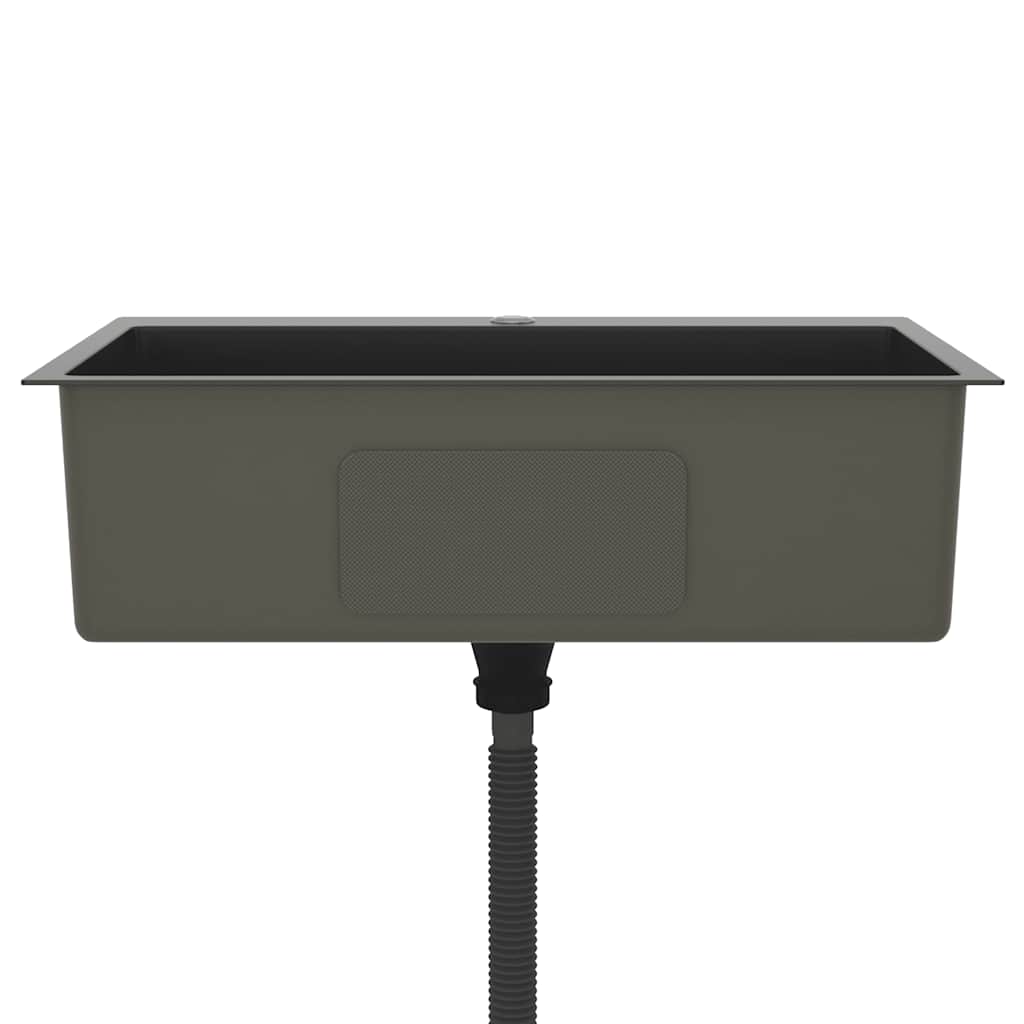 Kitchen sink, black, handmade, stainless steel