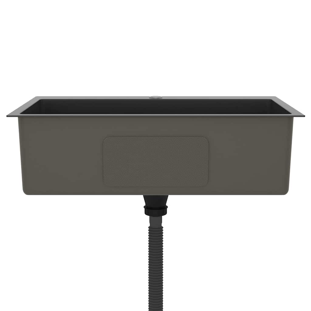 Kitchen sink, black, handmade, stainless steel