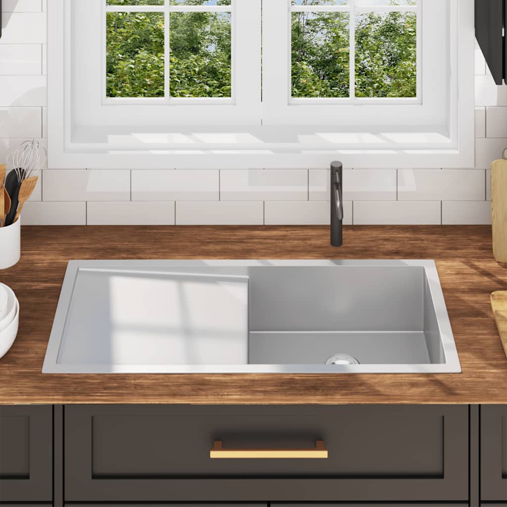 Kitchen sink, handmade, stainless steel