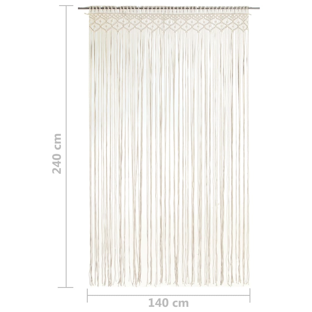 Užuolaida, 140x240cm, medvilnė, makrame stiliaus