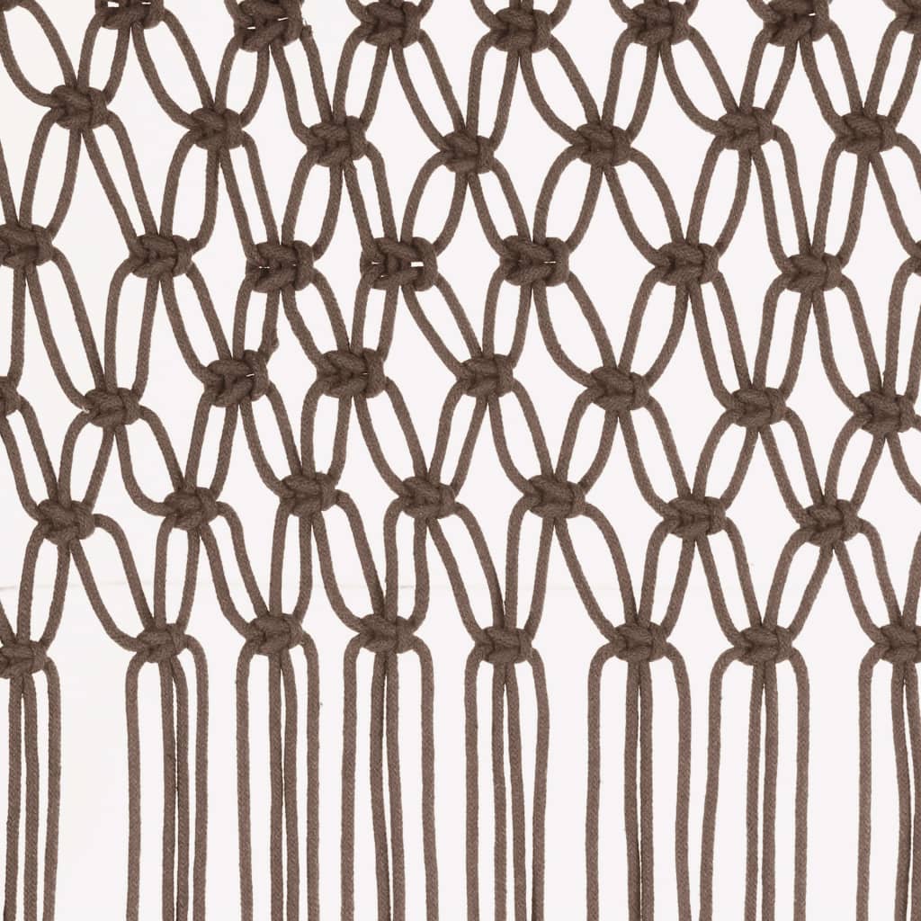 Užuolaida, taupe spalvos, 140x240cm, medvilnė, makrame stilius
