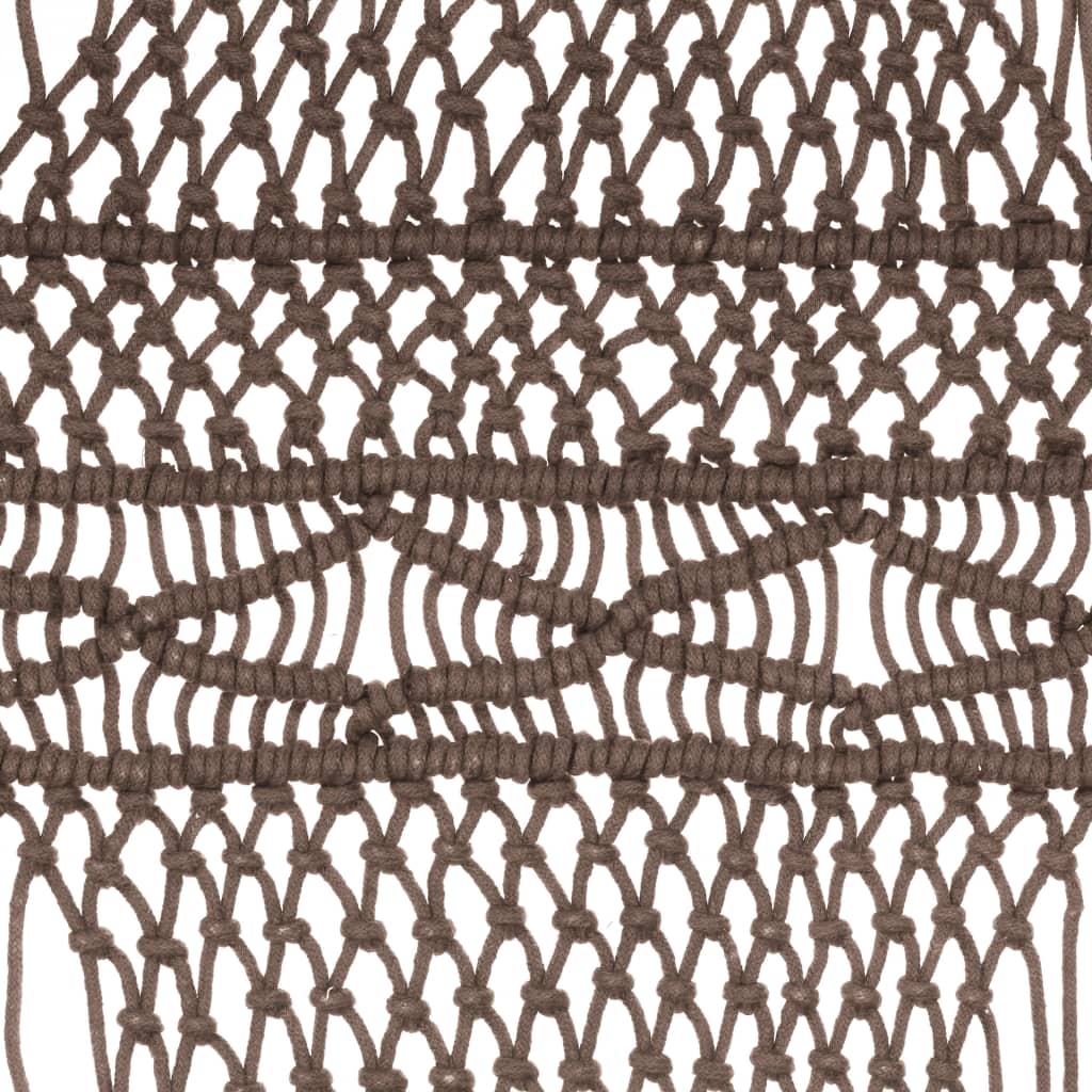 Užuolaida, taupe spalvos, 140x240cm, medvilnė, makrame stiliaus