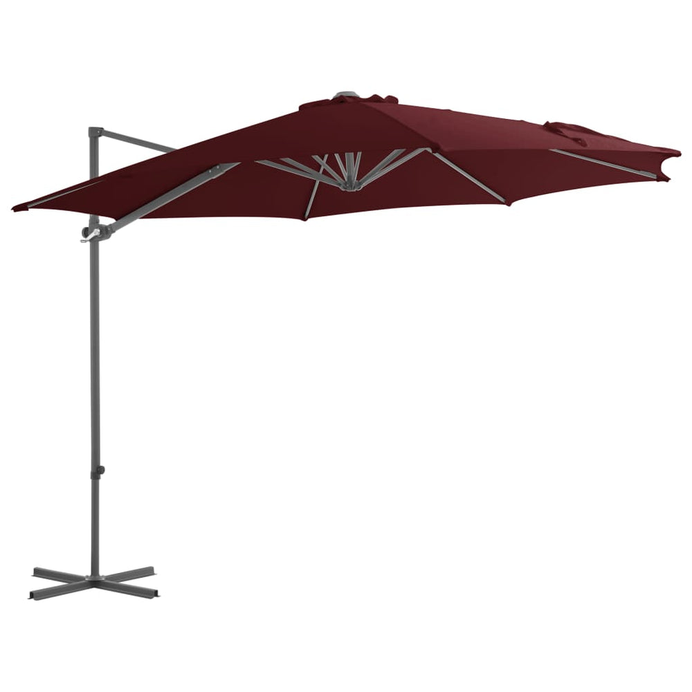 Gembinis sodo skėtis BRUNO, raudona, 300cm