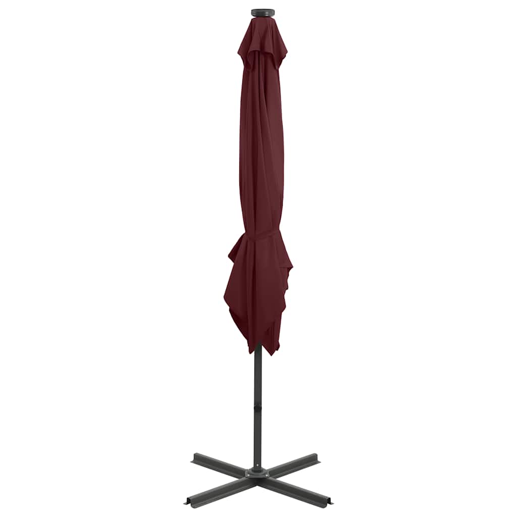 Gembinis LED sodo skėtis BURKE, raudona, 250cm
