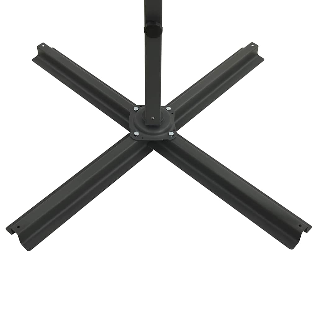 Gembinis LED sodo skėtis BURKE, raudona, 250cm