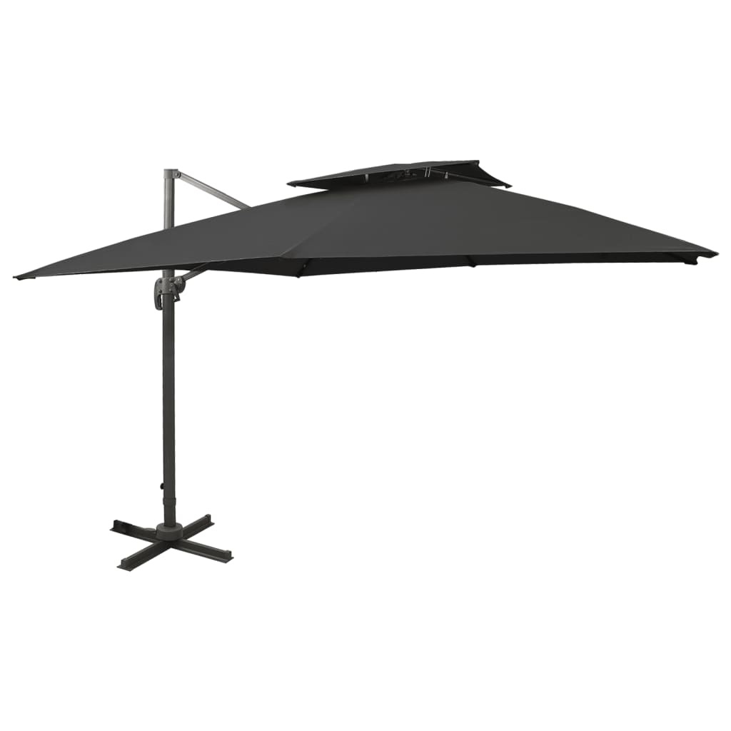 Gembinis sodo skėtis BRINLEY, juoda, 300x300x258cm