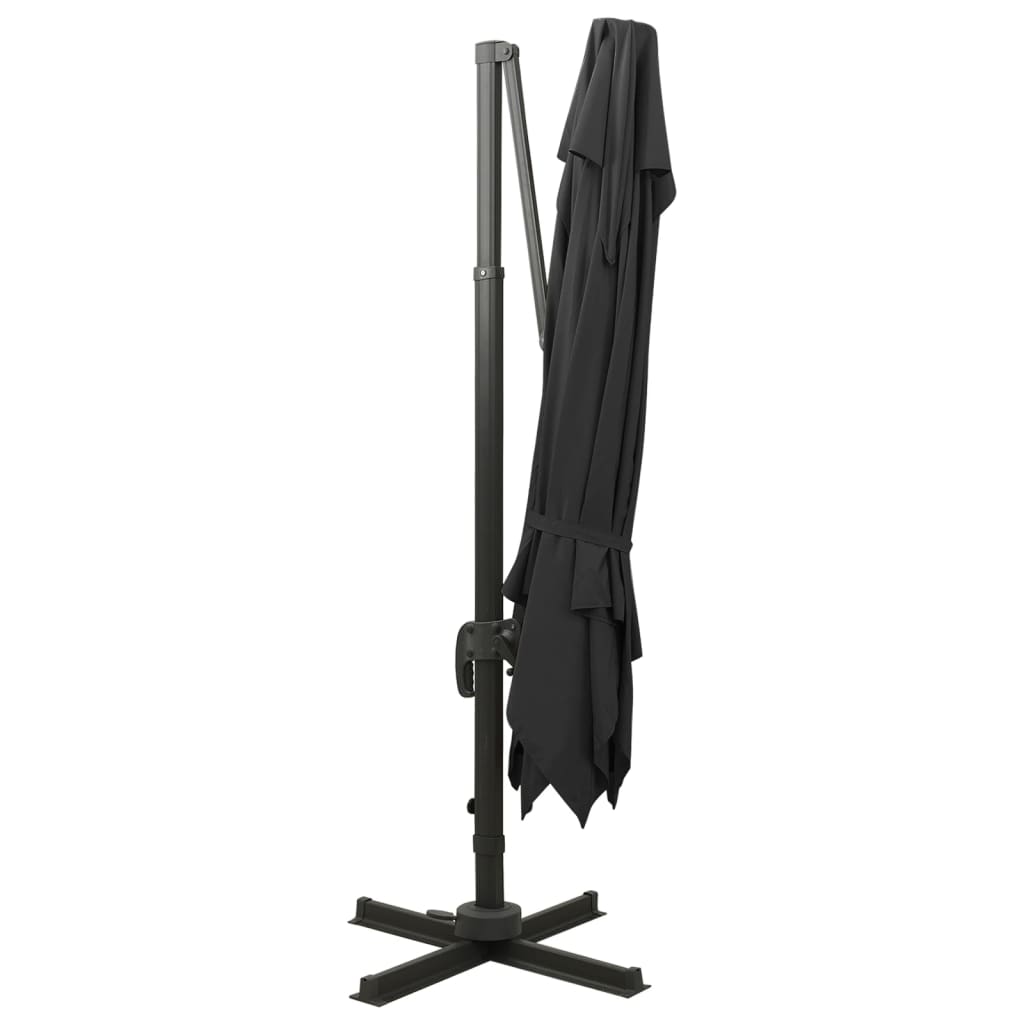 Gembinis sodo skėtis BRINLEY, juoda, 300x300x258cm