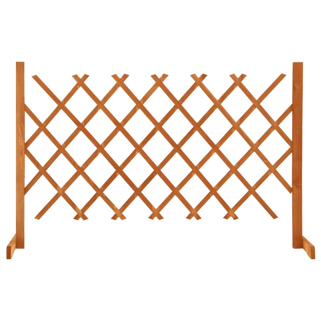 Garden trellis fence, orange, 120x90cm, solid fir wood