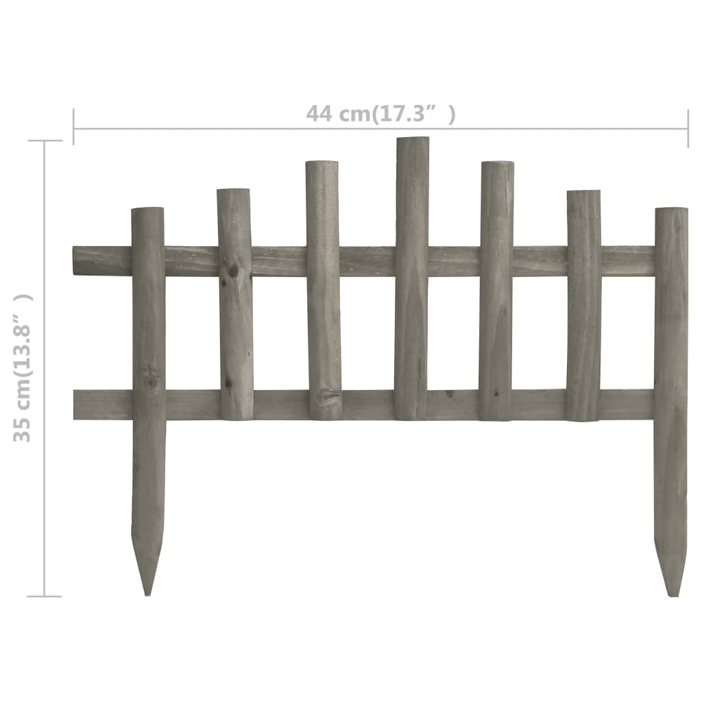Lawn edging, 10 pcs., 4.4m, spruce wood