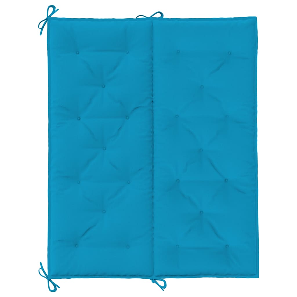 Dārza soliņa spilvens, zils, 120x(50+50)x7cm, audums