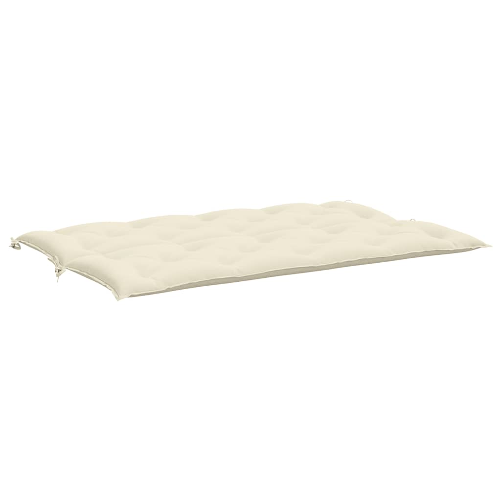 Garden bench cushion, cream, 150x(50+50)x7cm, fabric