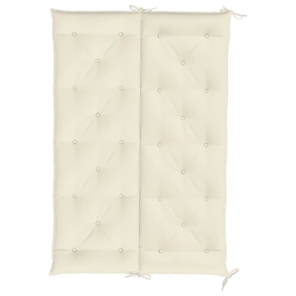 Garden bench cushion, cream, 150x(50+50)x7cm, fabric