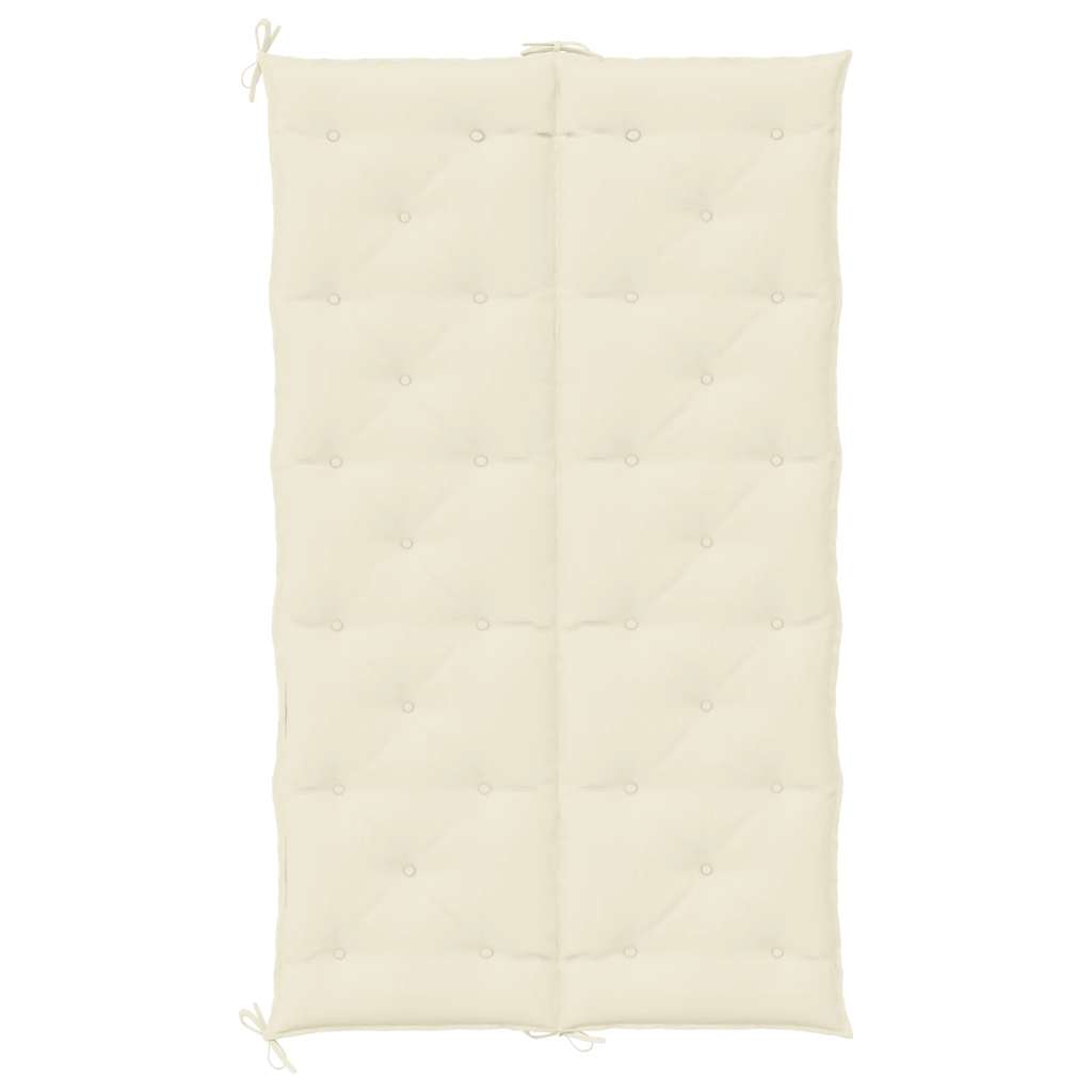 Garden bench cushion, cream, 180x(50+50)x7cm, fabric