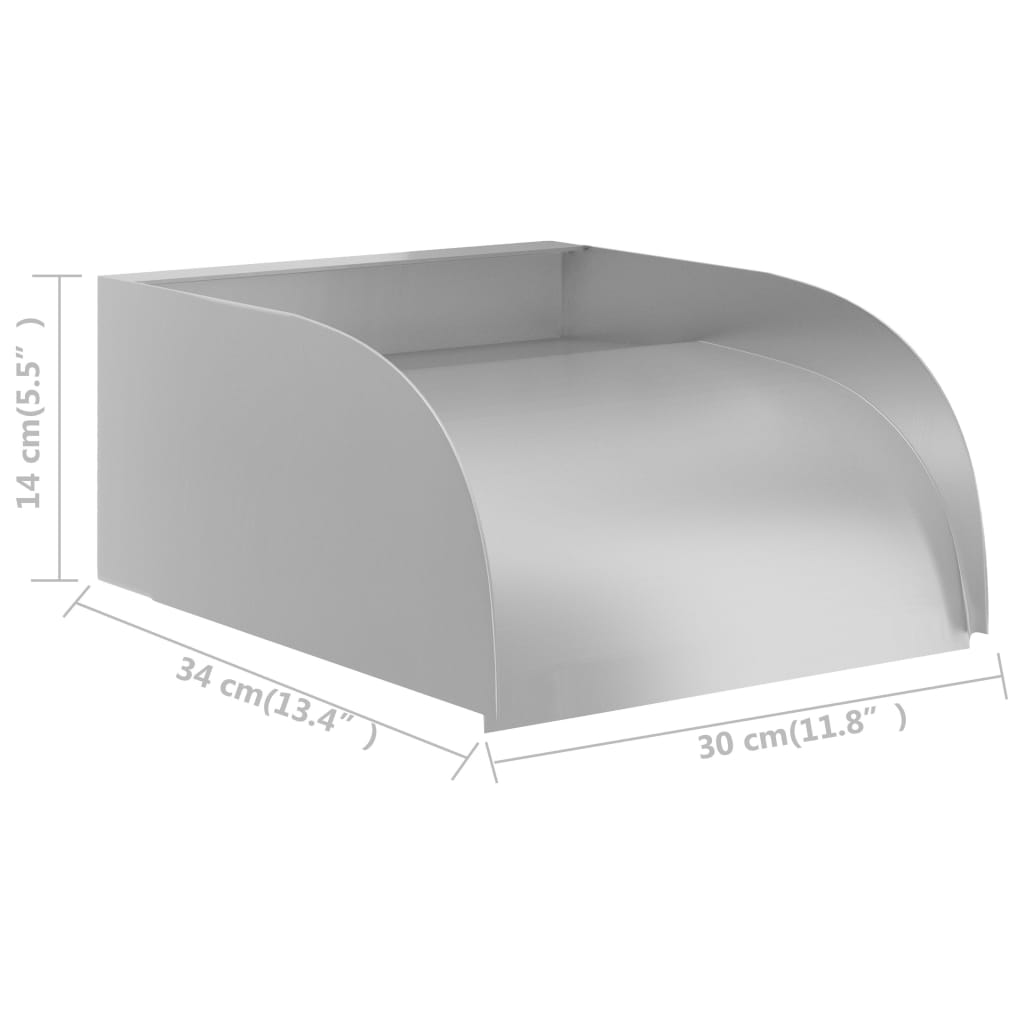 Waterfall, 30x34x14cm, stainless steel 304